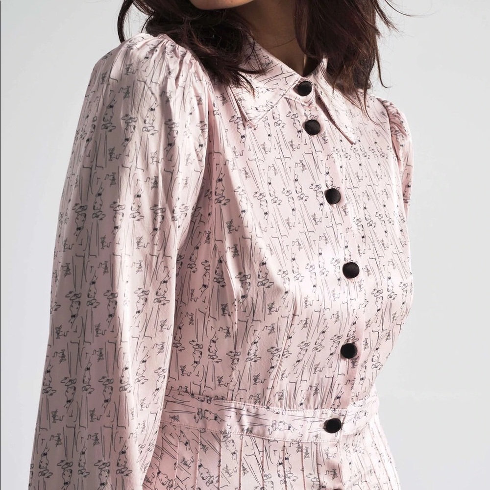 NWT - Rachel Antonoff Fanny Dress size 4 pink Midi